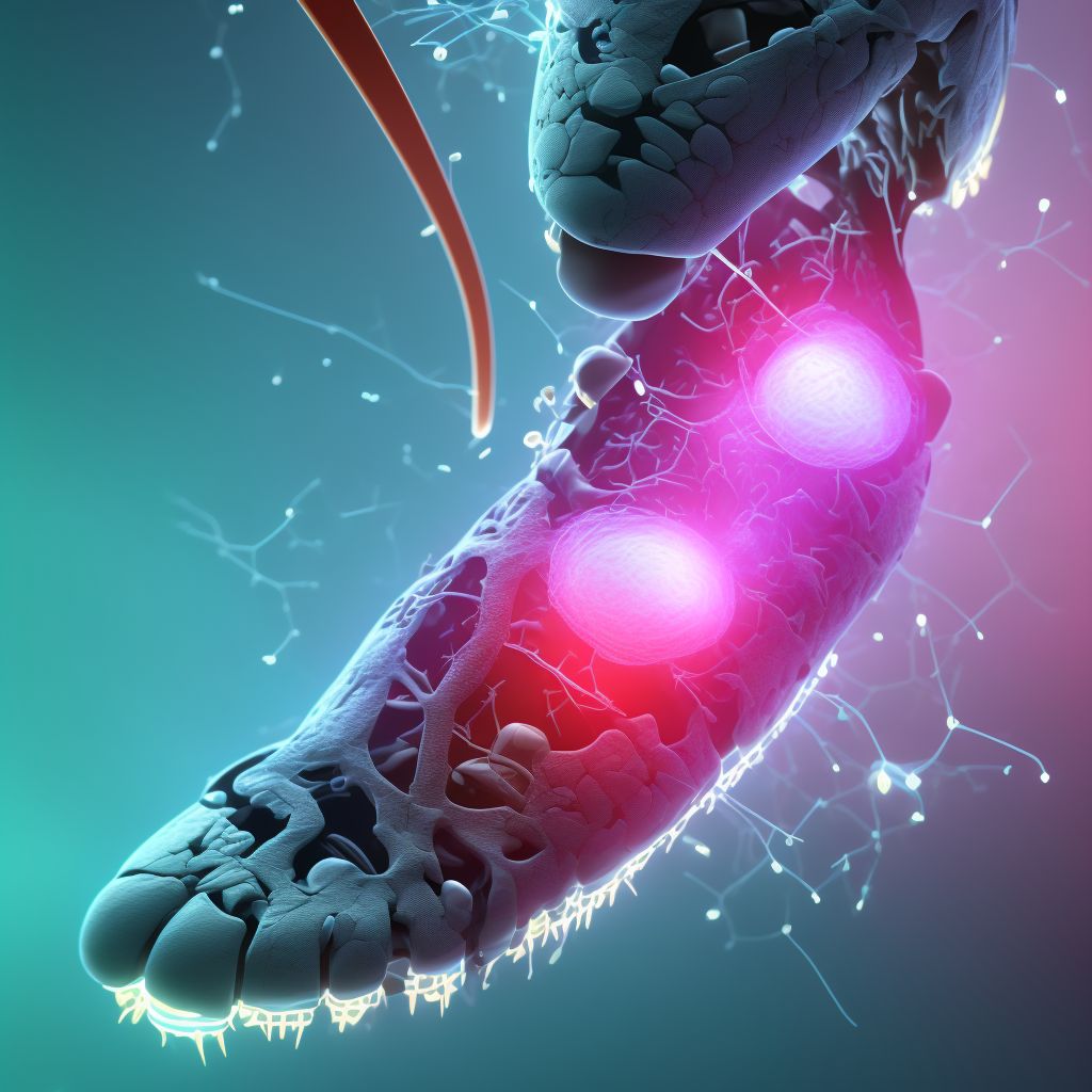 Sprain of tarsal ligament of unspecified foot, initial encounter digital illustration