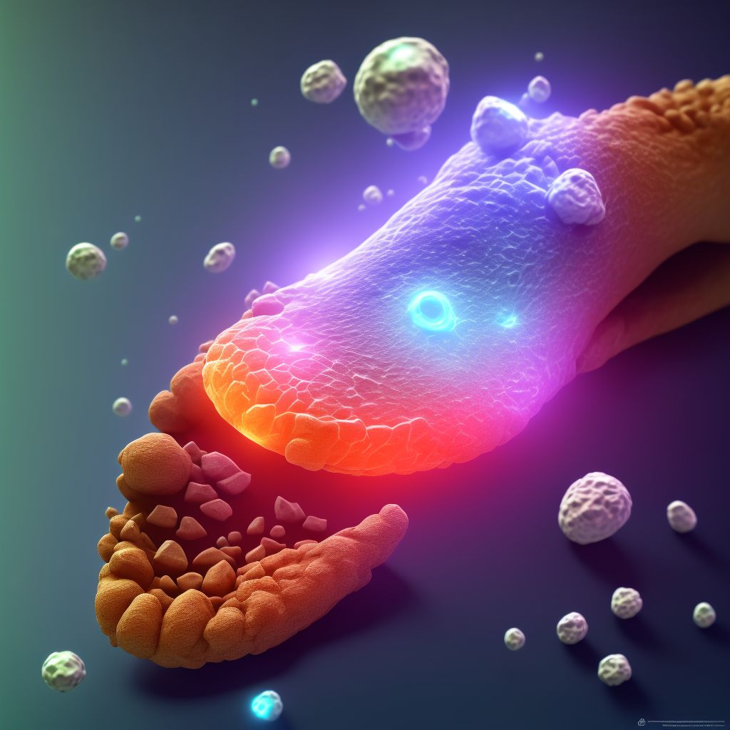 Sprain of tarsometatarsal ligament of right foot, sequela digital illustration