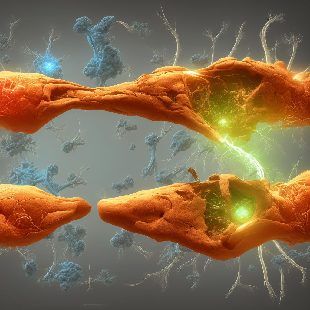 Injury of medial plantar nerve, unspecified leg, initial encounter digital illustration