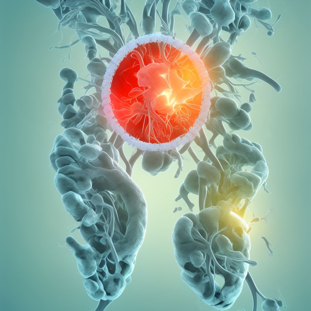 Injury of medial plantar nerve, unspecified leg, sequela digital illustration