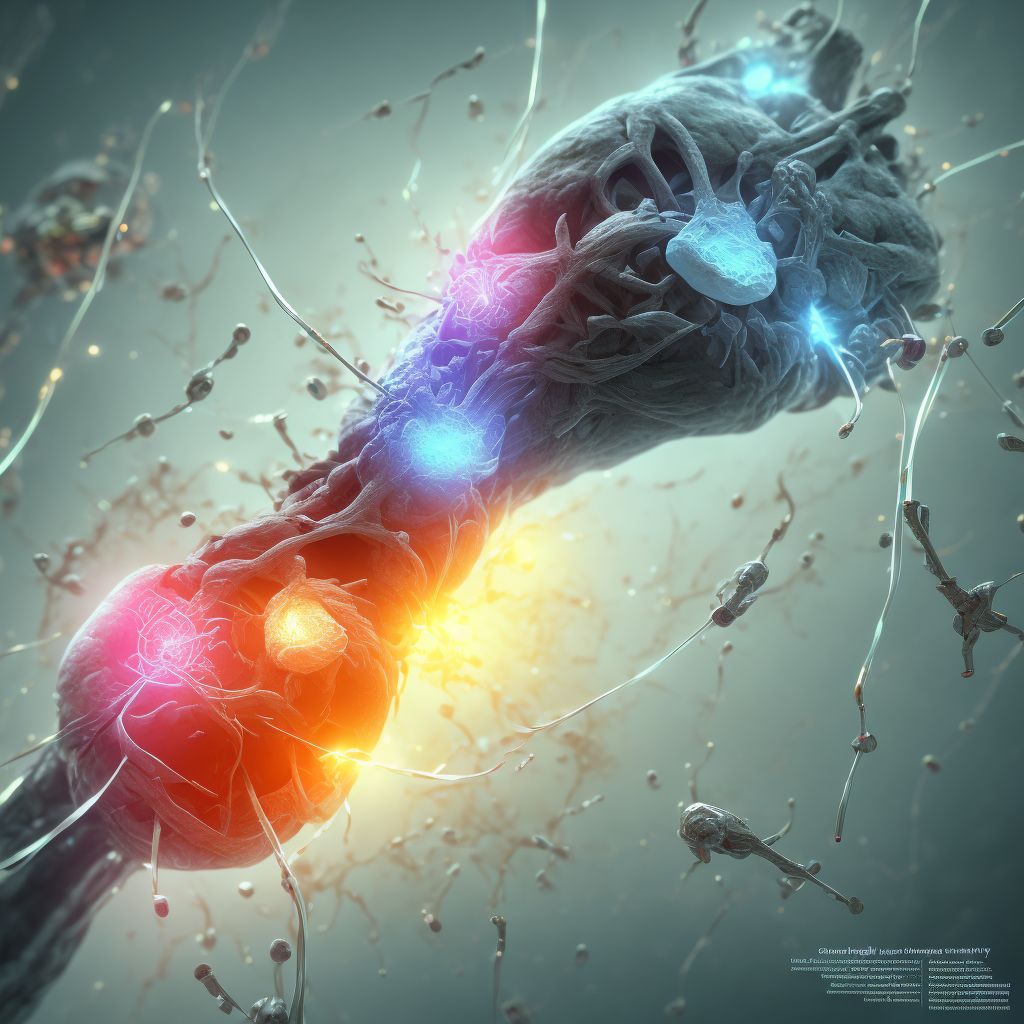 Injury of cutaneous sensory nerve at ankle and foot level, right leg, subsequent encounter digital illustration