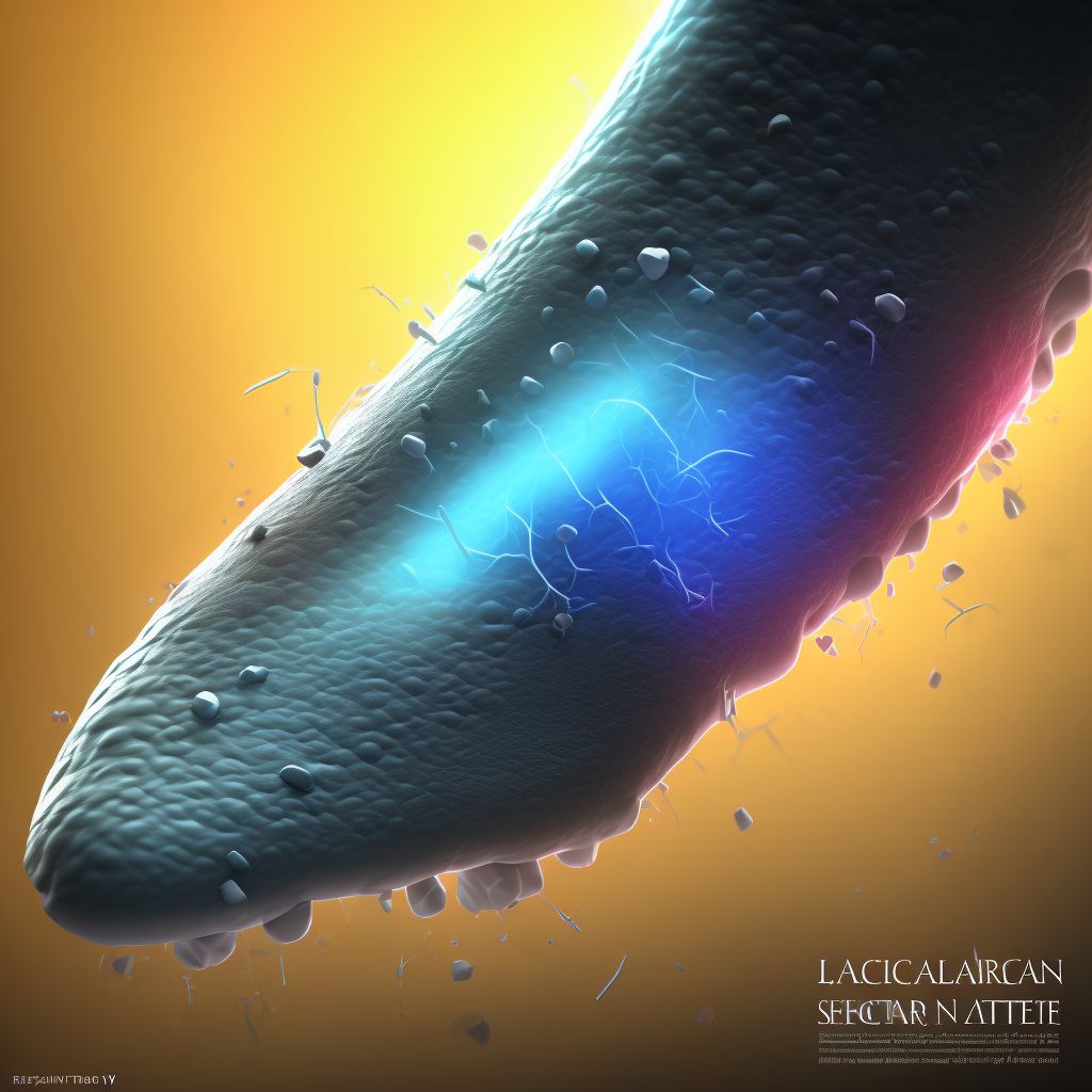 Laceration of dorsal artery of unspecified foot, initial encounter digital illustration