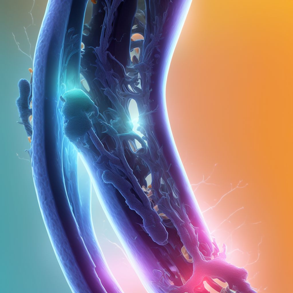 Other specified injury of dorsal artery of right foot, sequela digital illustration