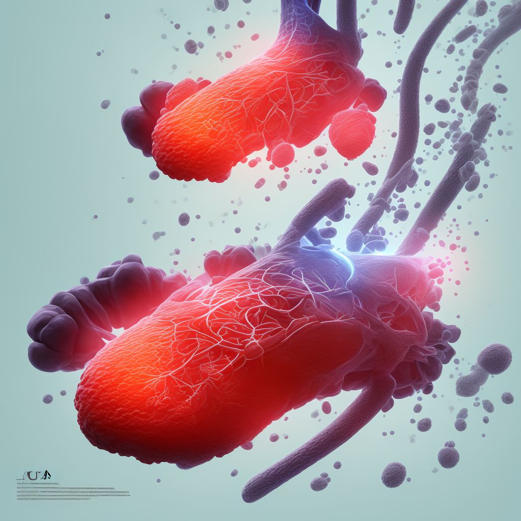 Other specified injury of dorsal artery of unspecified foot, sequela digital illustration