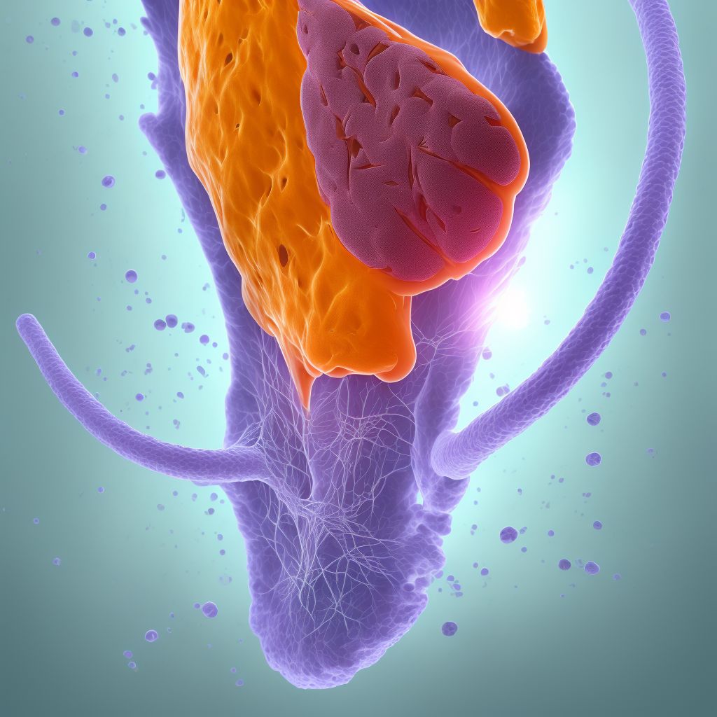 Unspecified injury of dorsal vein of unspecified foot, sequela digital illustration