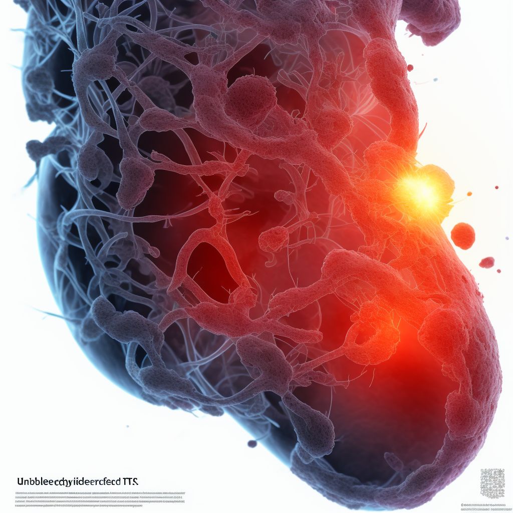 Unspecified injury of other blood vessels at ankle and foot level, left leg, initial encounter digital illustration