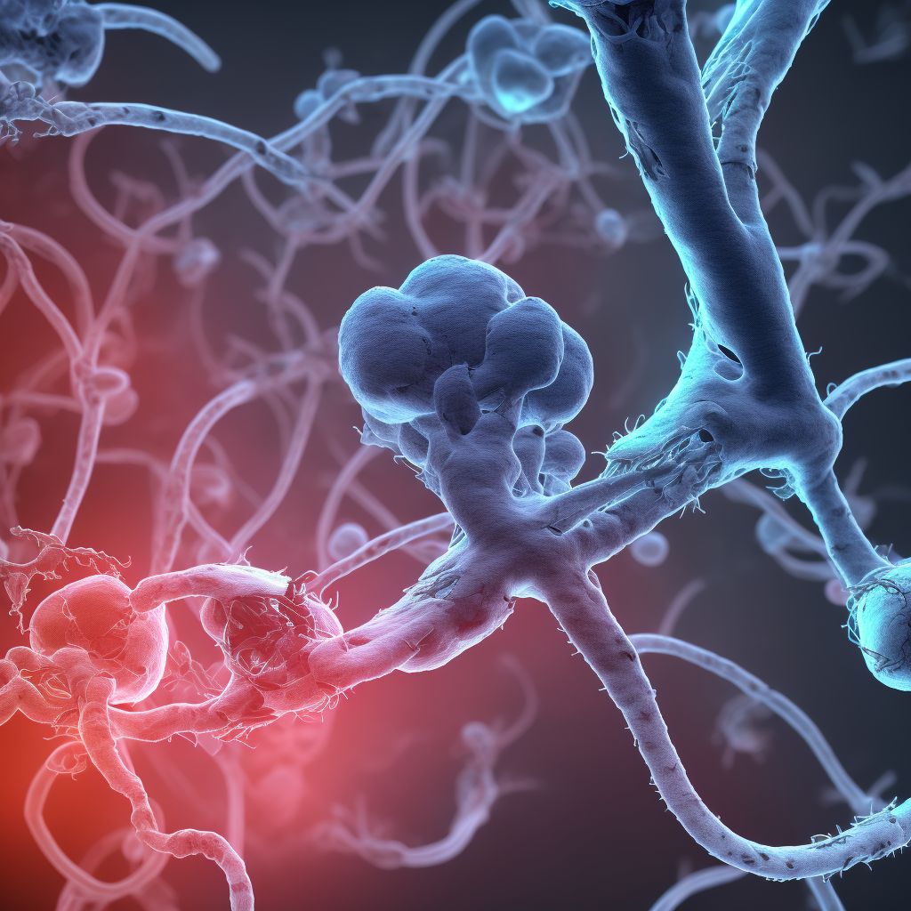 Other specified injury of other blood vessels at ankle and foot level, left leg, initial encounter digital illustration