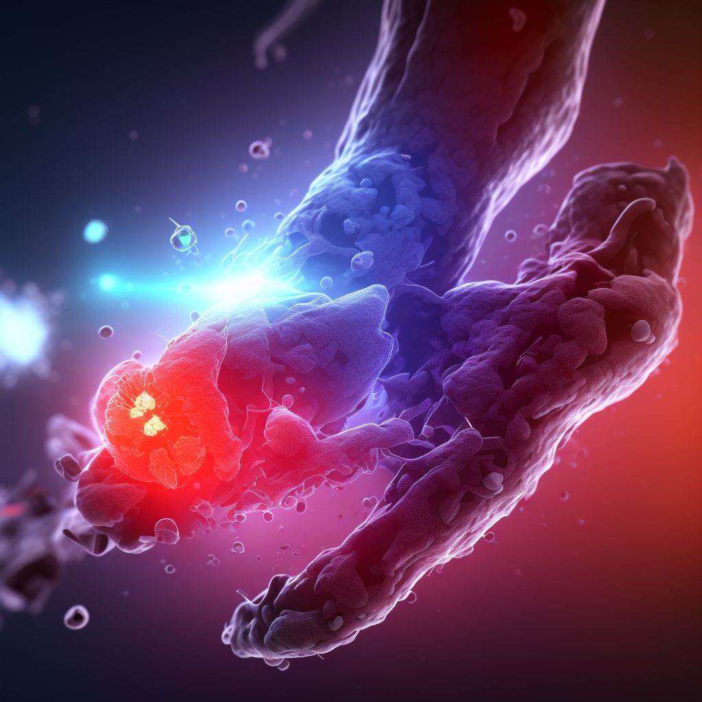 Unspecified injury of unspecified blood vessel at ankle and foot level, left leg, subsequent encounter digital illustration