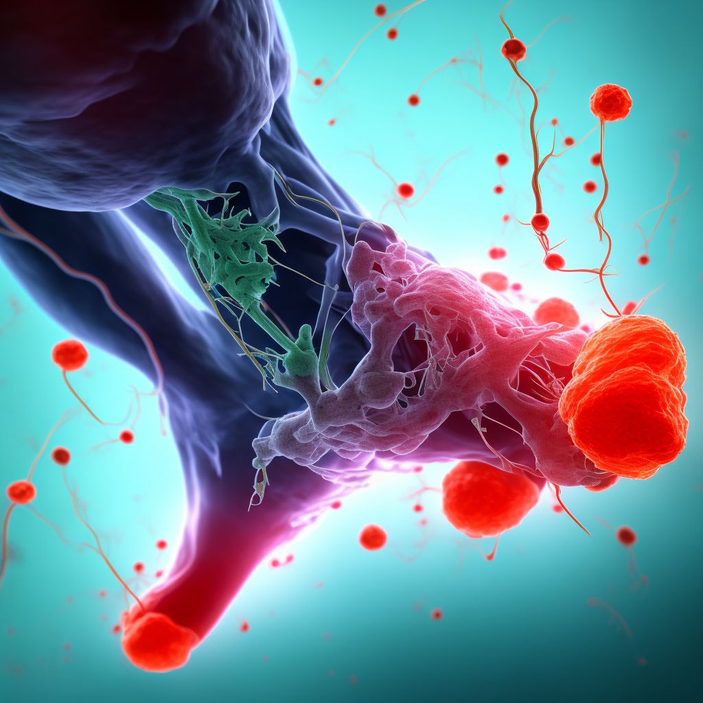 Other specified injury of unspecified blood vessel at ankle and foot level, left leg, sequela digital illustration