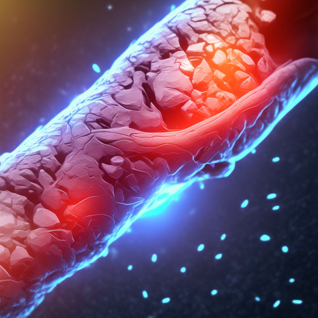 Laceration of muscle and tendon of long extensor muscle of toe at ankle and foot level, right foot, initial encounter digital illustration