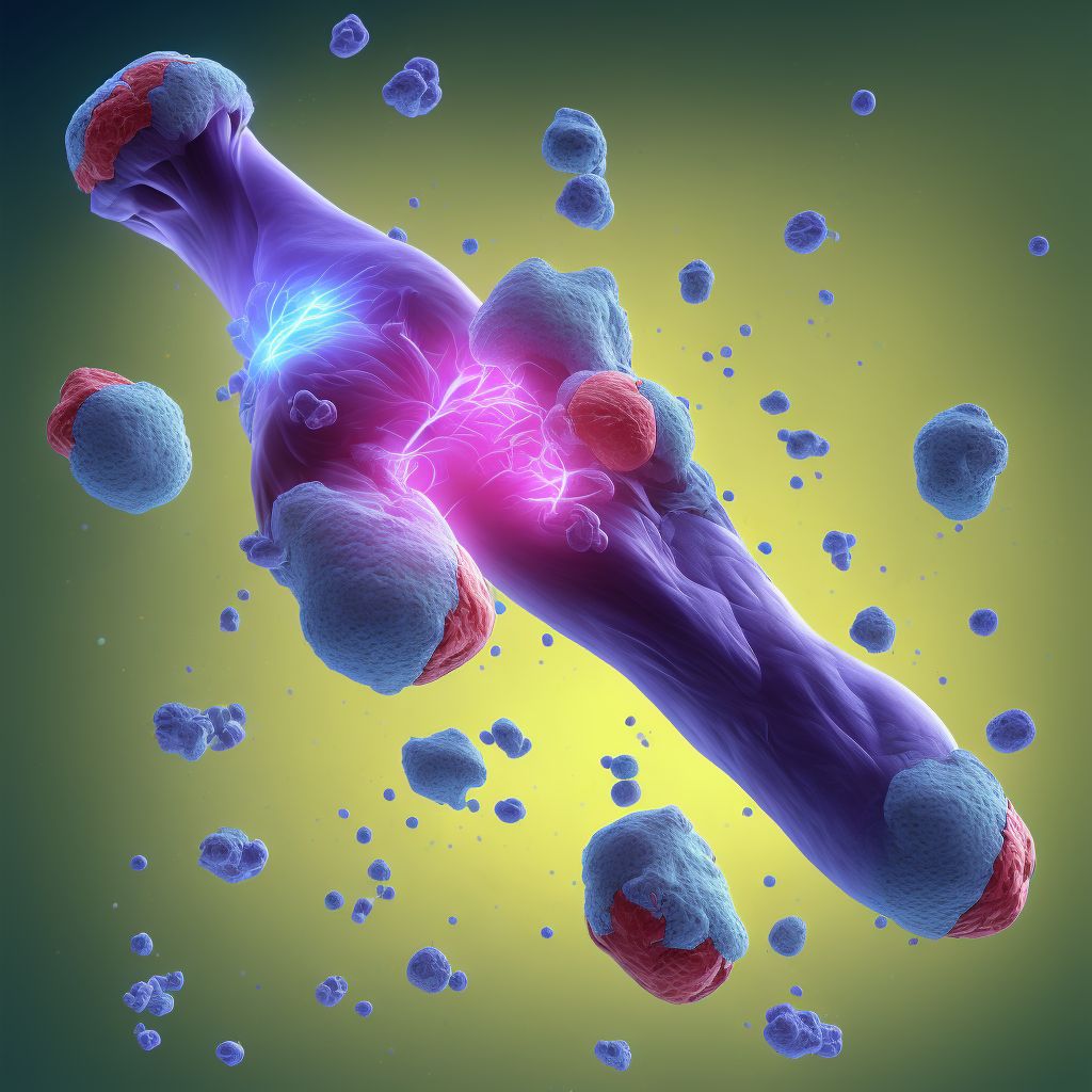 Other specified injury of other specified muscles and tendons at ankle and foot level, unspecified foot, sequela digital illustration