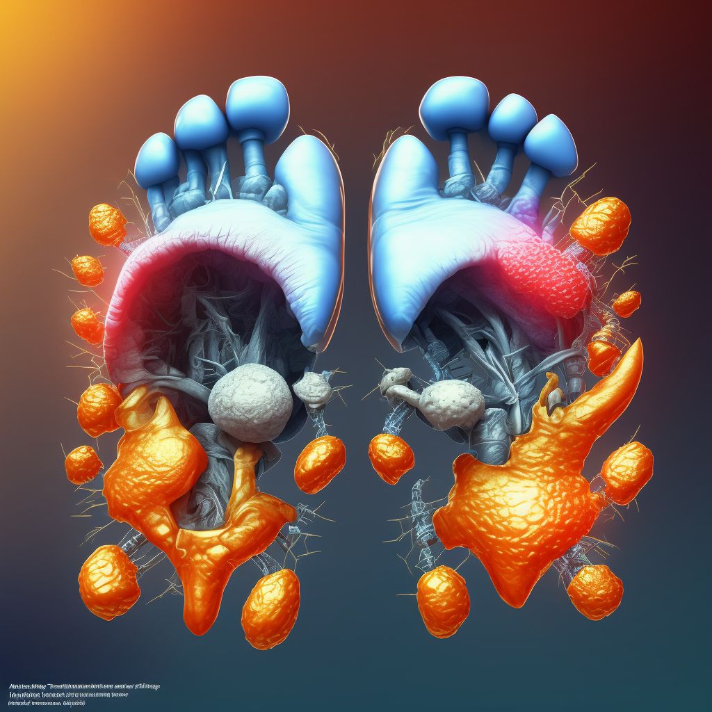 Complete traumatic amputation of left great toe, sequela digital illustration