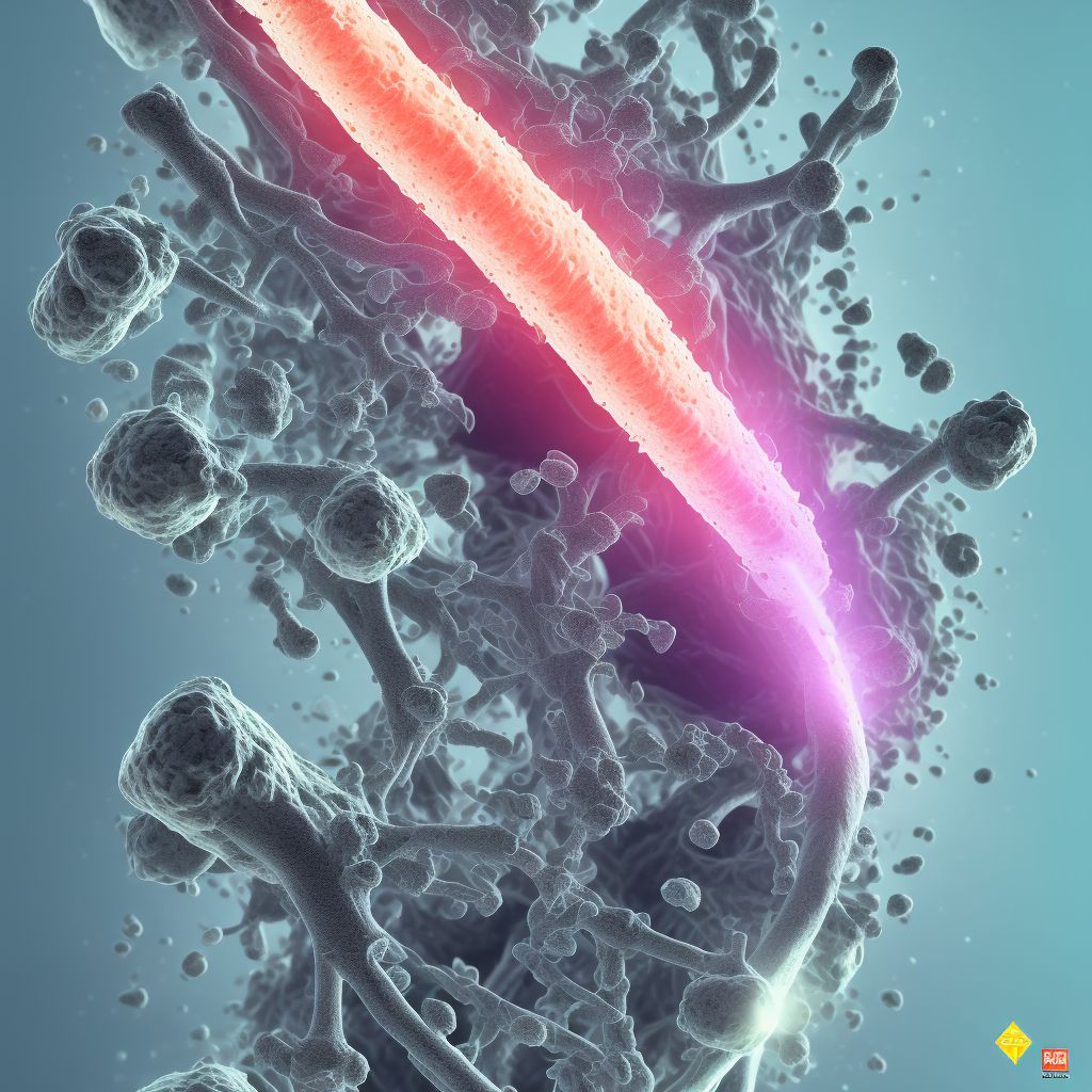 Salter-Harris Type III physeal fracture of right calcaneus, sequela digital illustration