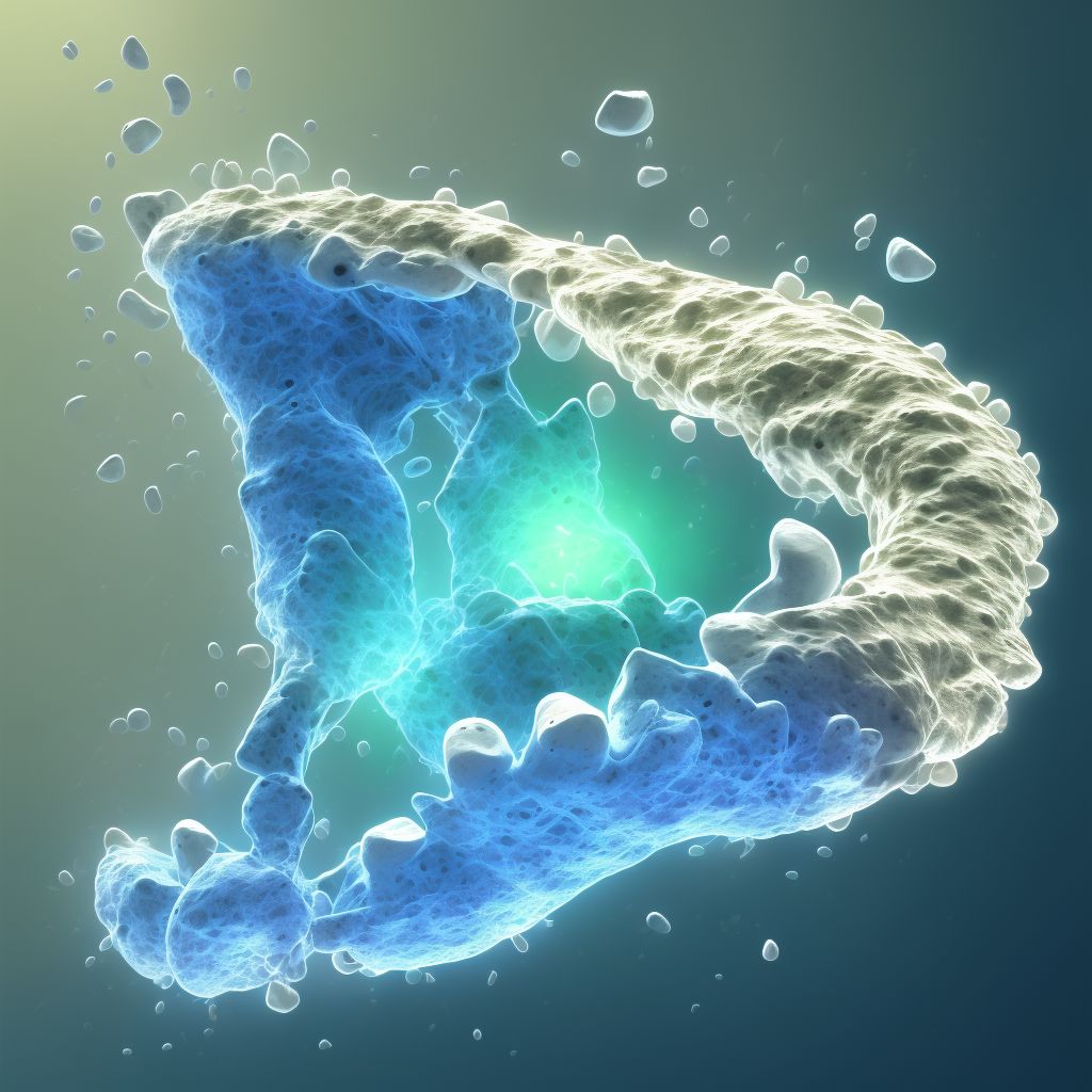 Other physeal fracture of unspecified calcaneus, sequela digital illustration