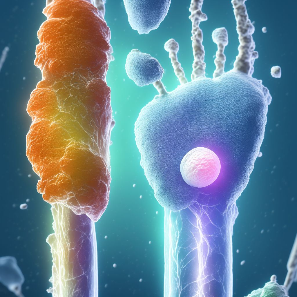 Unspecified physeal fracture of right metatarsal, sequela digital illustration