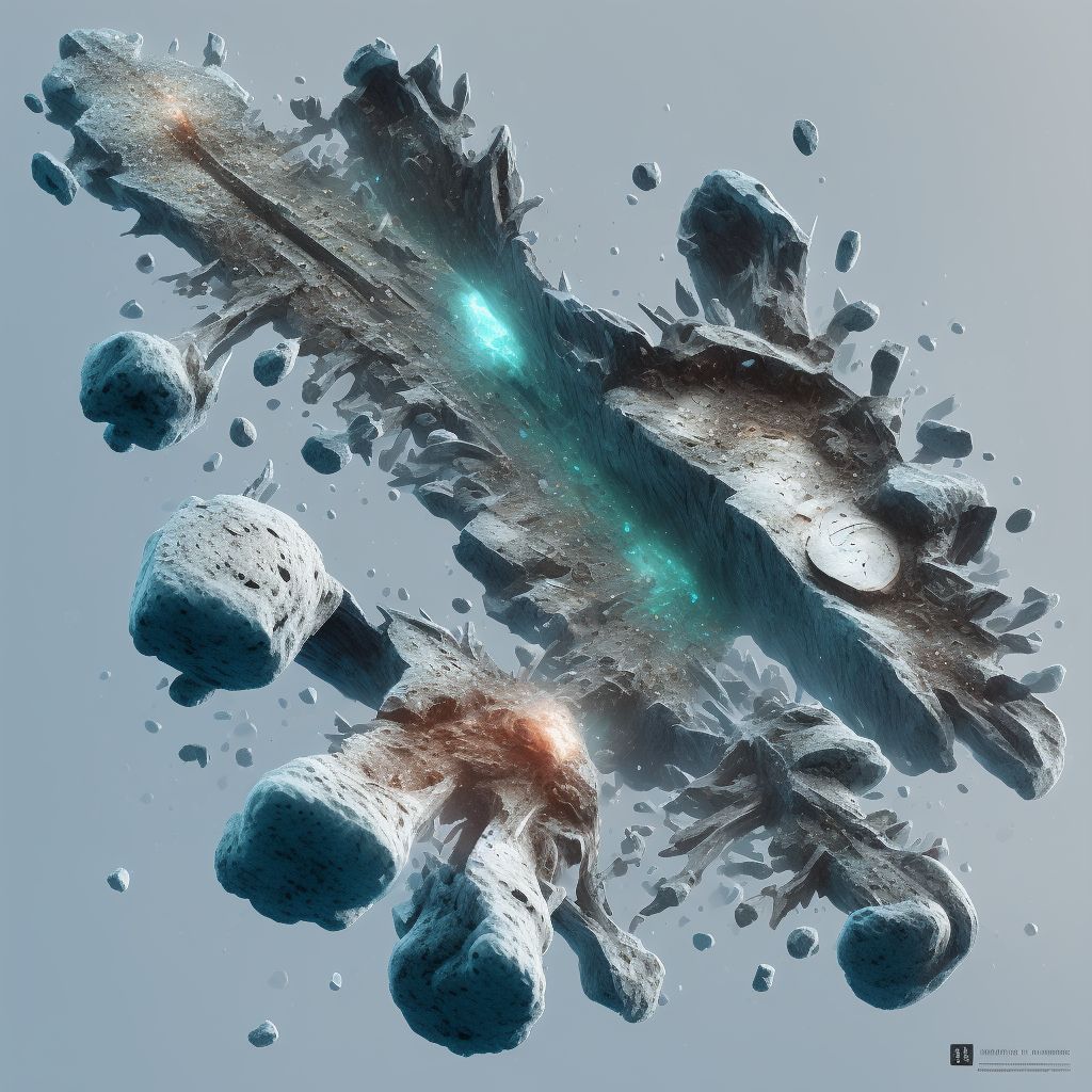 Salter-Harris Type I physeal fracture of phalanx of left toe, subsequent encounter for fracture with malunion digital illustration