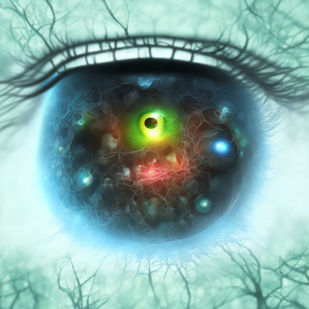 Foreign body in other and multiple parts of external eye, unspecified eye, initial encounter digital illustration