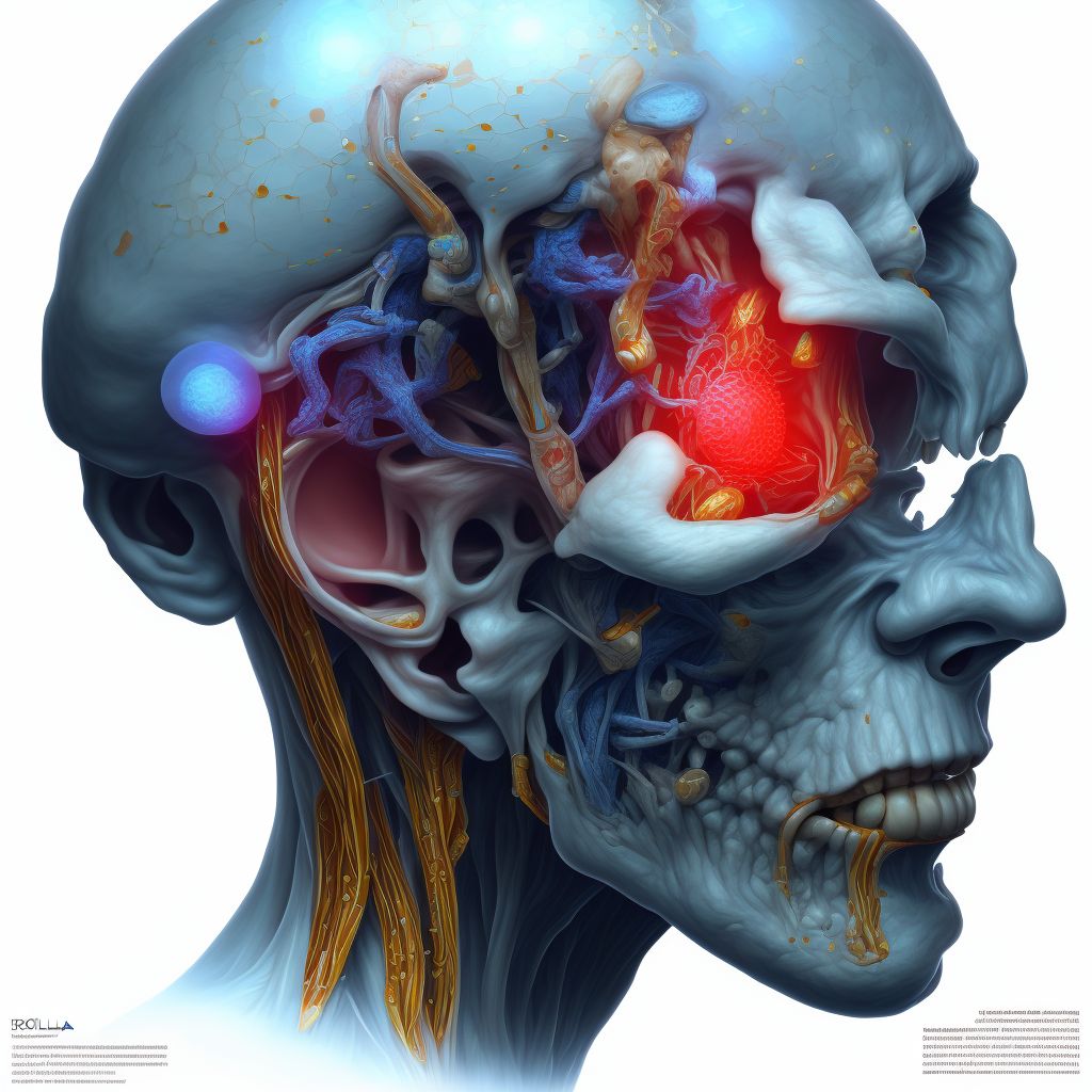 Foreign body in left ear, sequela digital illustration