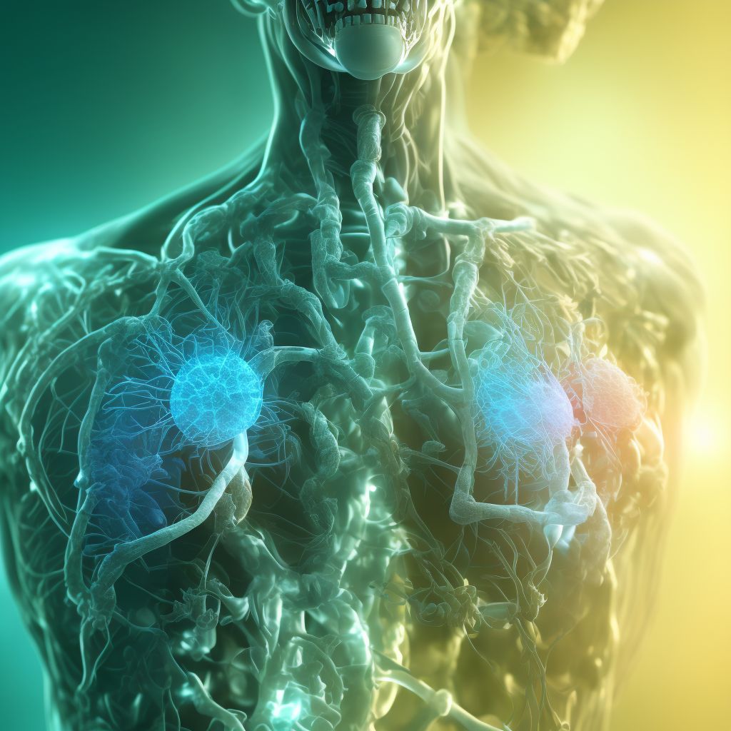 Unspecified foreign body in other parts of respiratory tract causing other injury, initial encounter digital illustration