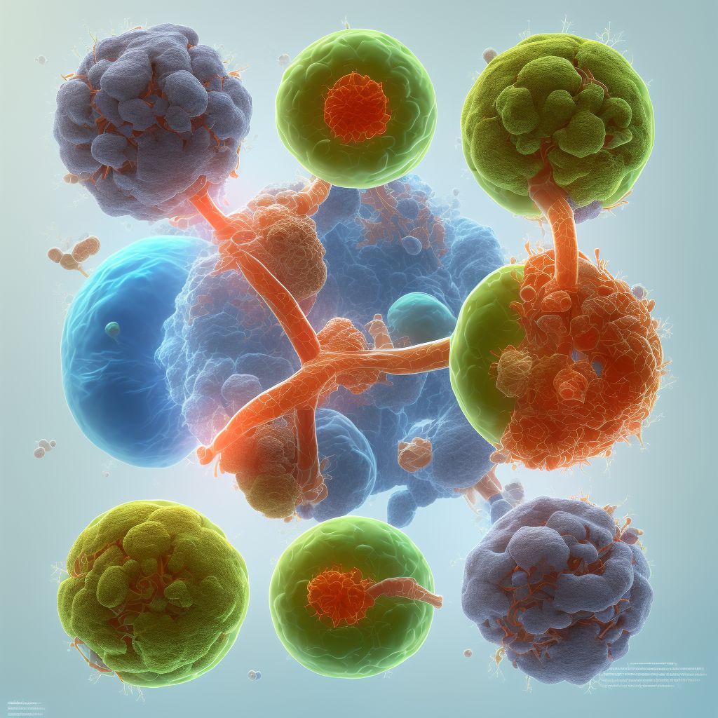 Gastric contents in other parts of respiratory tract causing other injury, sequela digital illustration