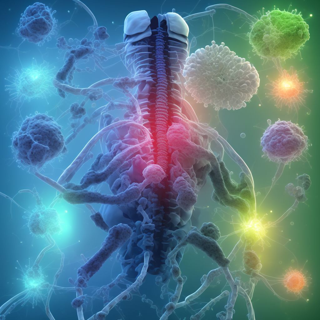 Other foreign object in other parts of respiratory tract causing asphyxiation, sequela digital illustration