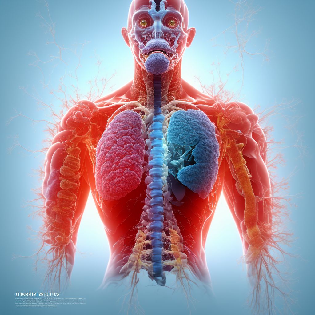 Unspecified foreign body in respiratory tract, part unspecified causing other injury, subsequent encounter digital illustration