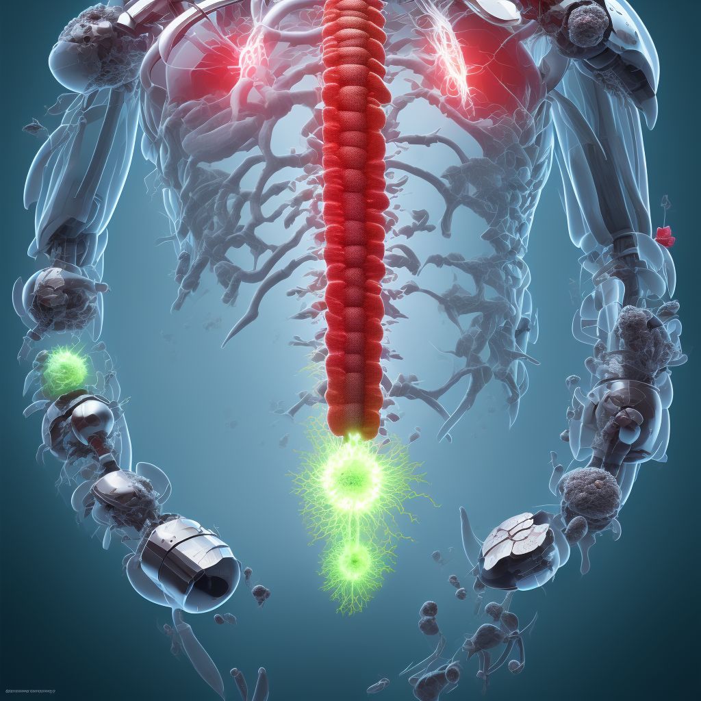 Other foreign object in esophagus causing other injury, initial encounter digital illustration