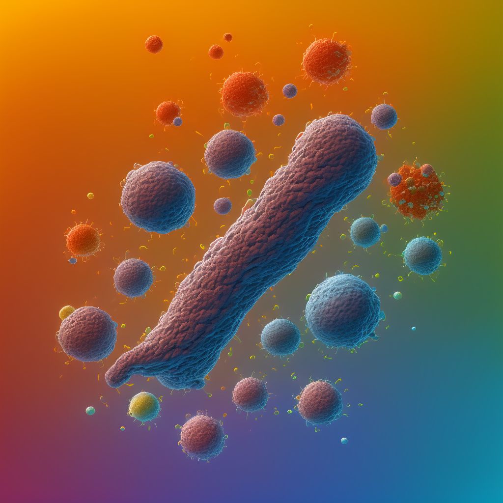 Foreign body in small intestine, subsequent encounter digital illustration