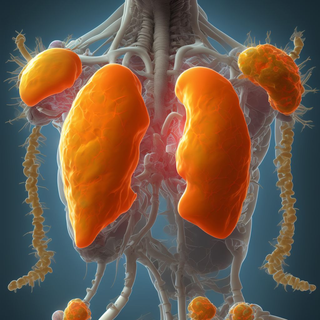 Foreign body in other parts of genitourinary tract, sequela digital illustration