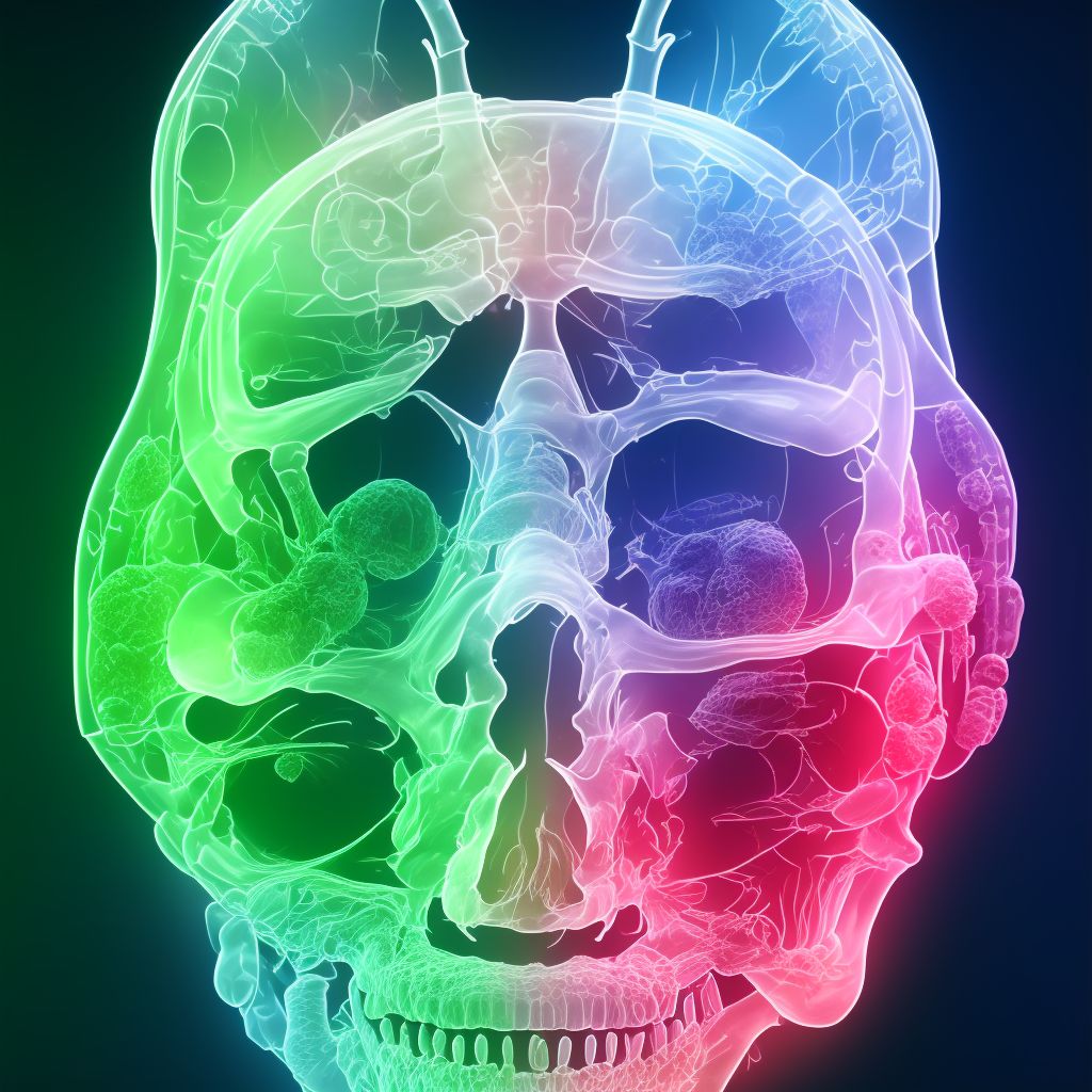 Burn of first degree of right ear [any part, except ear drum], sequela digital illustration