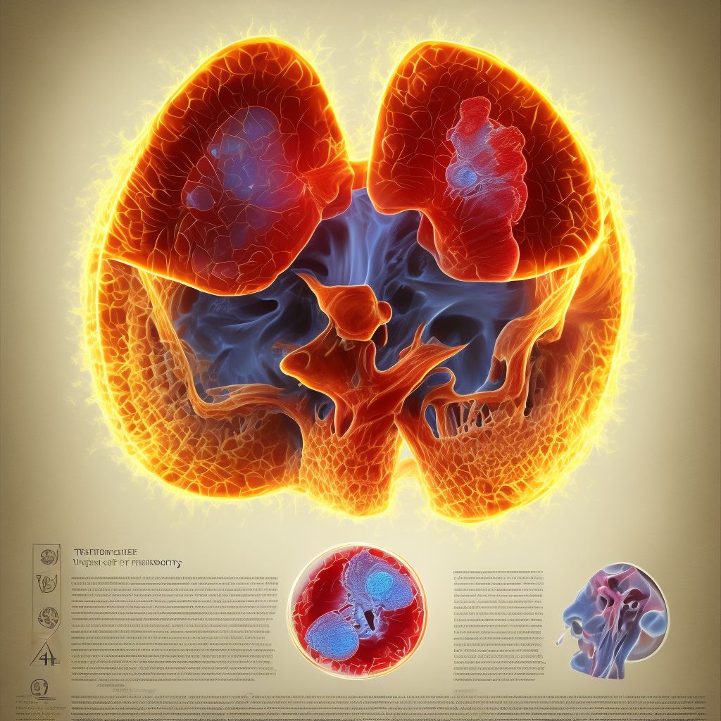 Burn of second degree of unspecified ear [any part, except ear drum], sequela digital illustration