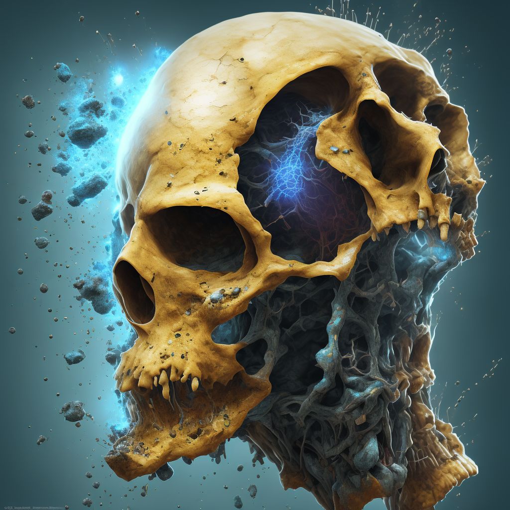 Corrosion of unspecified degree of head, face, and neck, unspecified site, initial encounter digital illustration