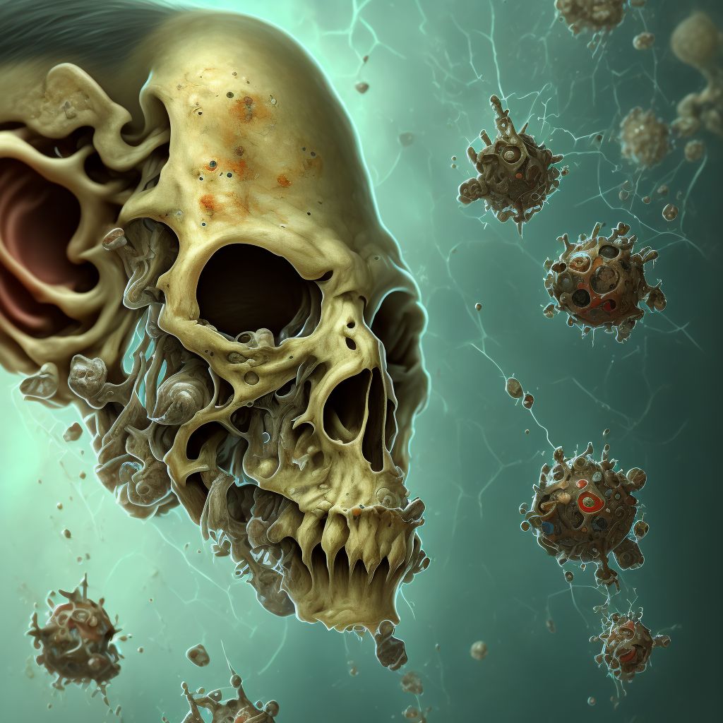 Corrosion of first degree of left ear [any part, except ear drum], sequela digital illustration