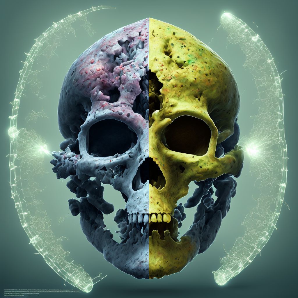 Corrosion of third degree of head, face, and neck, unspecified site, initial encounter digital illustration