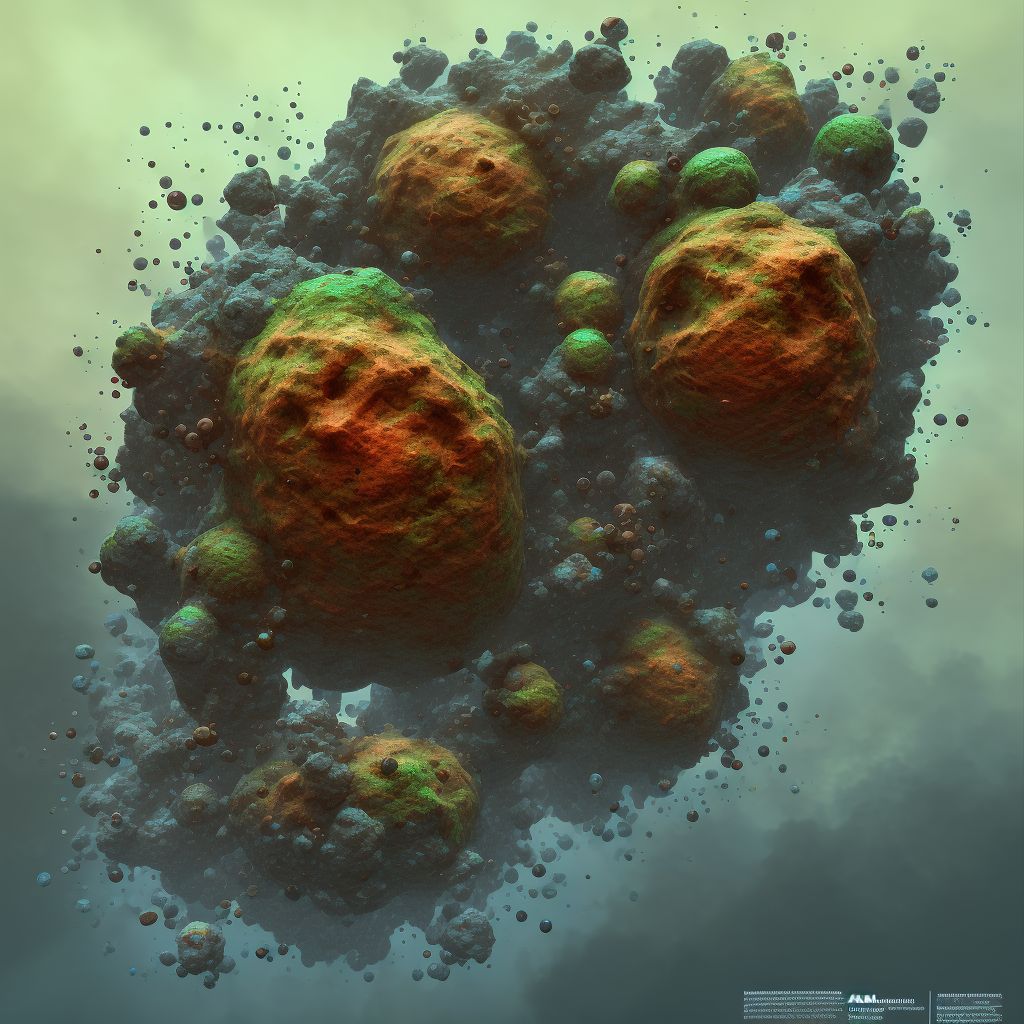 Corrosion of unspecified degree of abdominal wall, sequela digital illustration