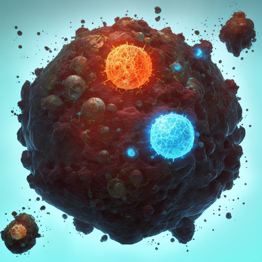 Corrosion of third degree of abdominal wall, initial encounter digital illustration