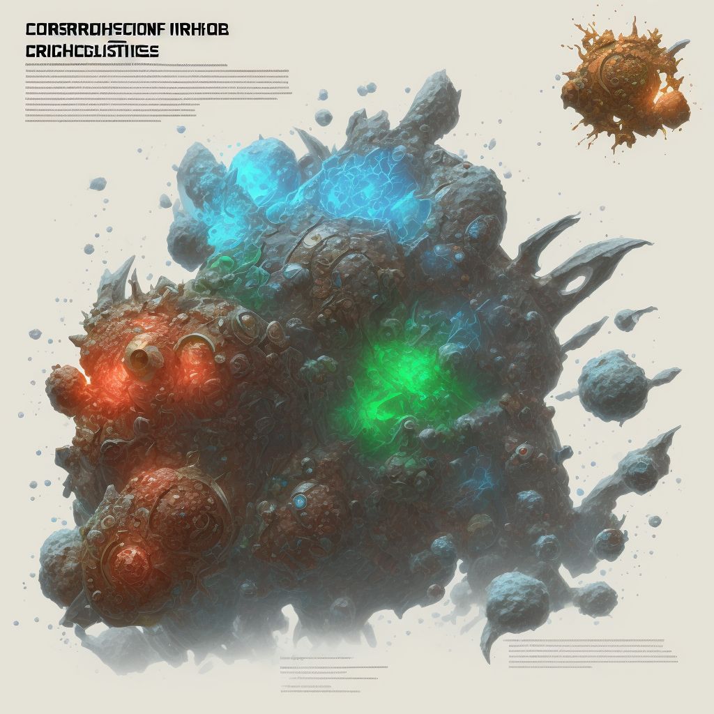 Corrosion of first degree of right shoulder, sequela digital illustration