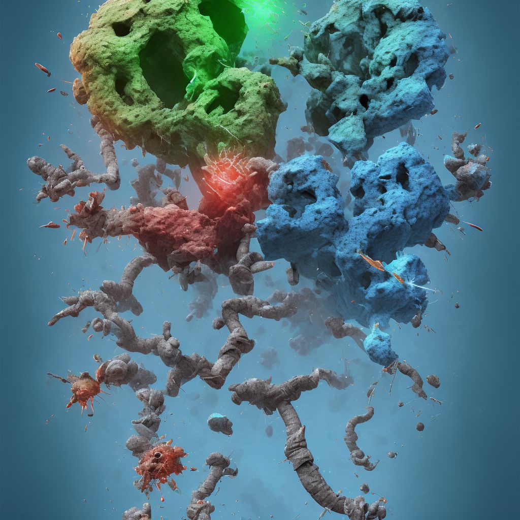 Corrosion of second degree of multiple sites of left shoulder and upper limb, except wrist and hand, initial encounter digital illustration