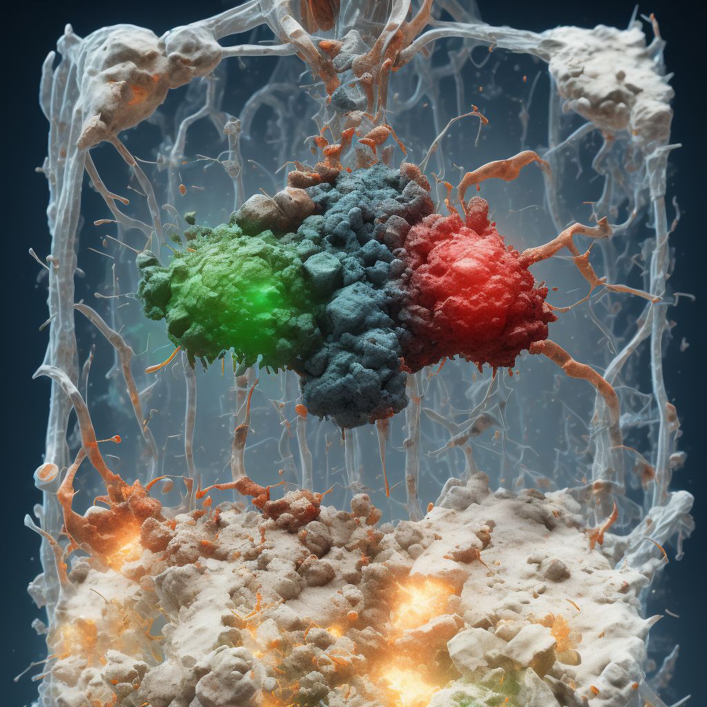 Corrosion of third degree of unspecified shoulder, subsequent encounter digital illustration