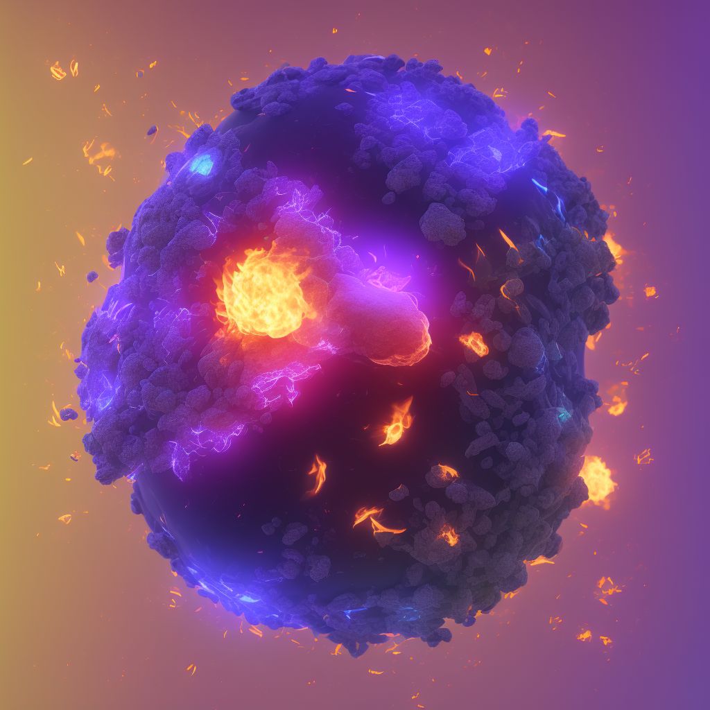 Burn of unspecified degree of left wrist, sequela digital illustration