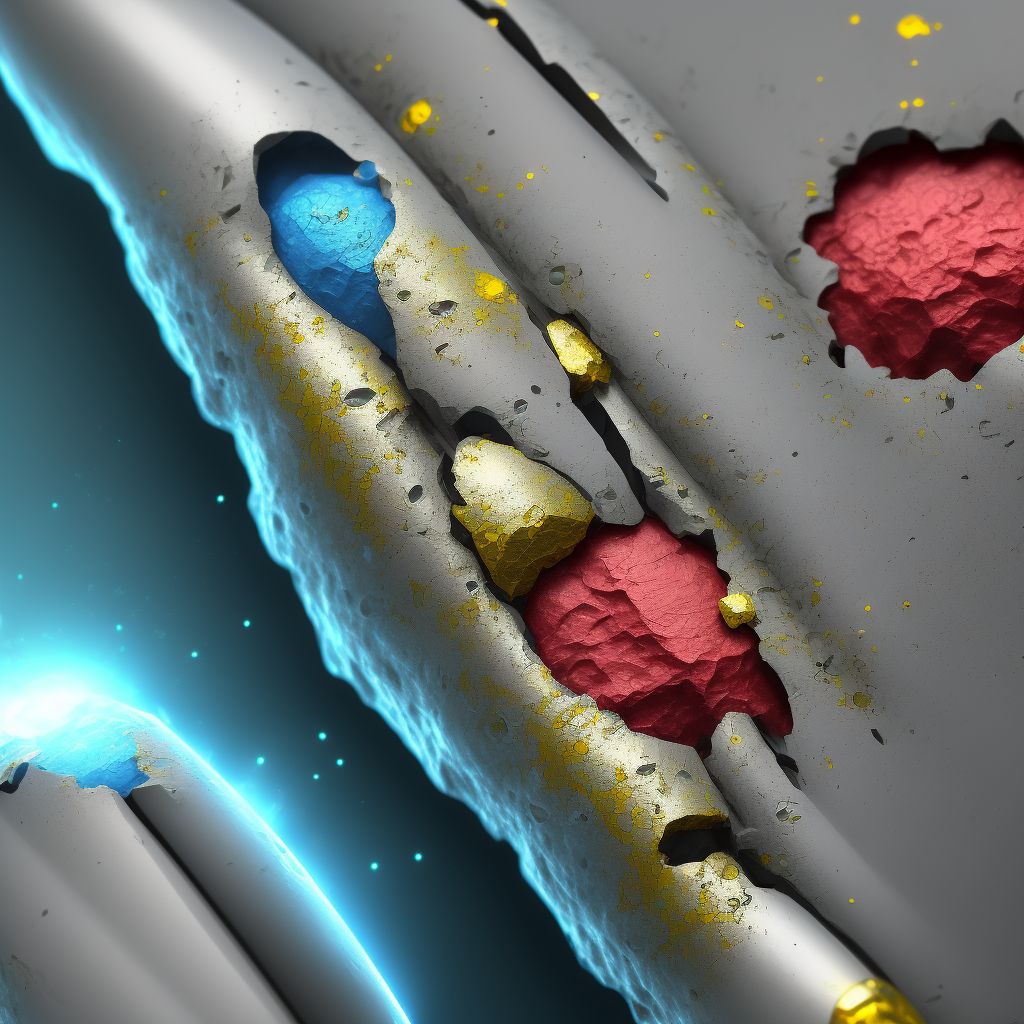 Corrosion of unspecified degree of unspecified multiple fingers (nail), not including thumb, subsequent encounter digital illustration