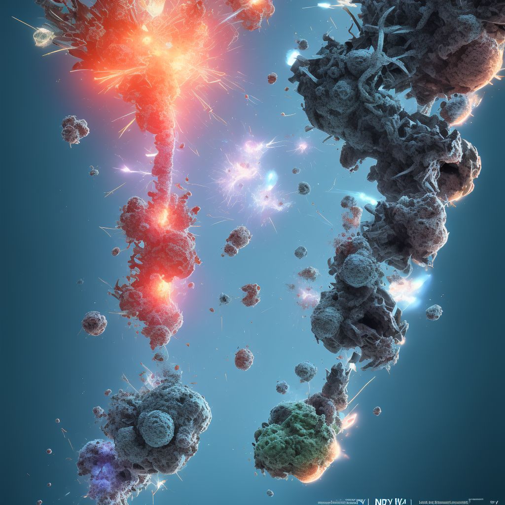 Corrosion of second degree of right thigh, subsequent encounter digital illustration