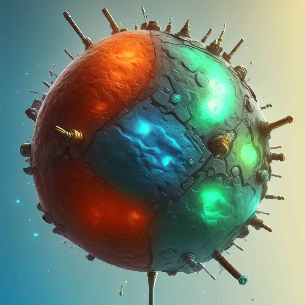 Corrosion of third degree of right lower leg, sequela digital illustration