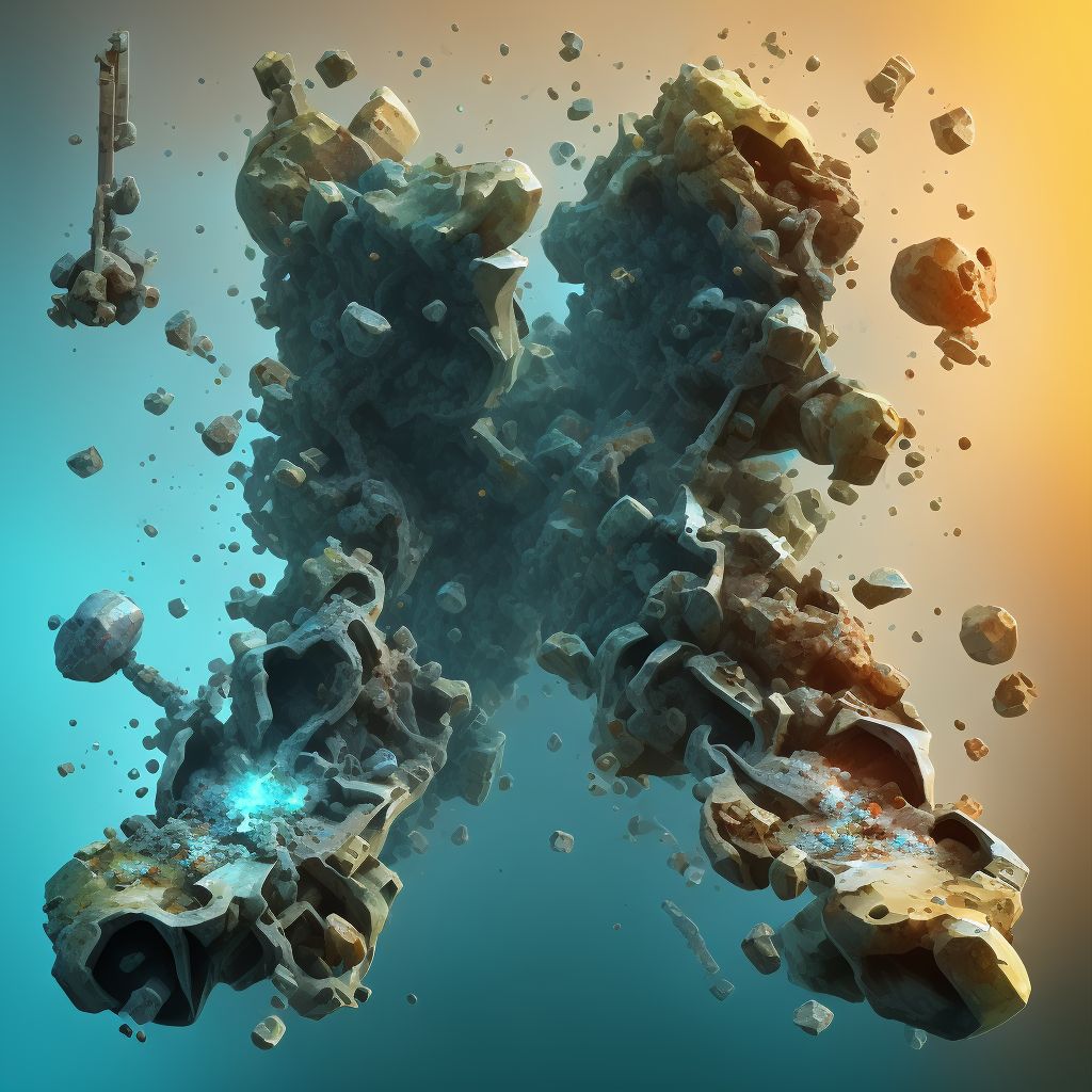 Corrosion of third degree of multiple sites of unspecified lower limb, except ankle and foot, initial encounter digital illustration