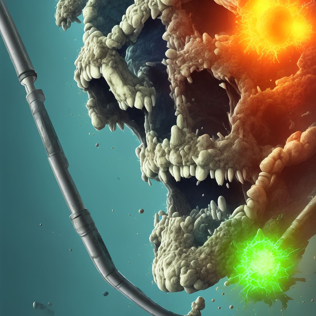 Corrosion of second degree of unspecified ankle, initial encounter digital illustration