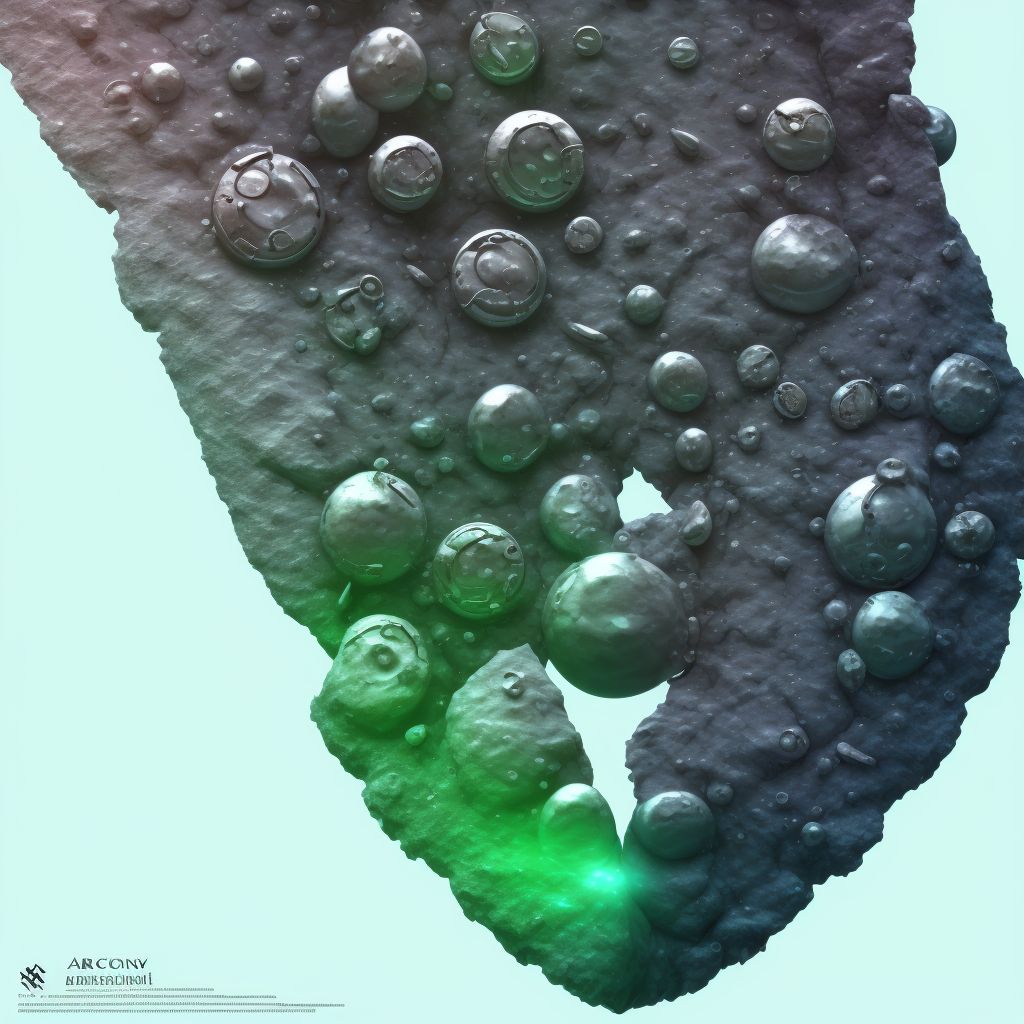 Corrosion of second degree of left toe(s) (nail), initial encounter digital illustration