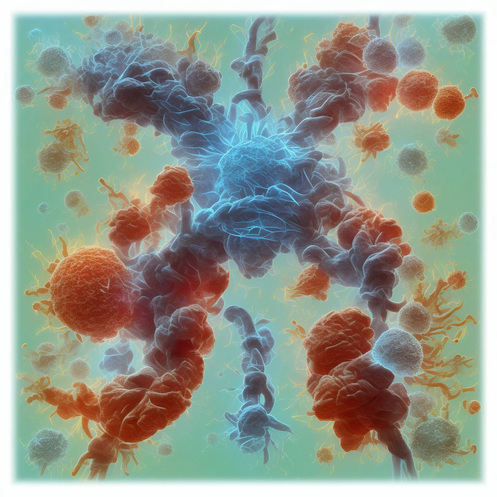 Burn of other parts of respiratory tract, sequela digital illustration