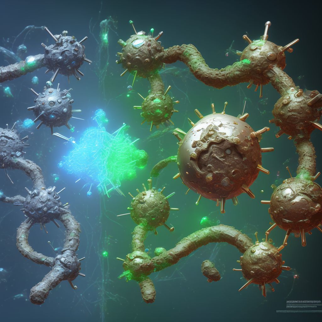 Corrosion of internal genitourinary organs, initial encounter digital illustration