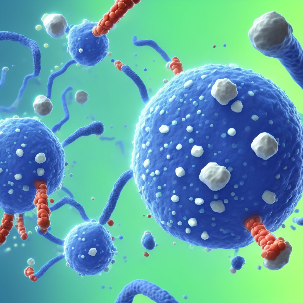 Underdosing of cephalosporins and other beta-lactam antibiotics, sequela digital illustration