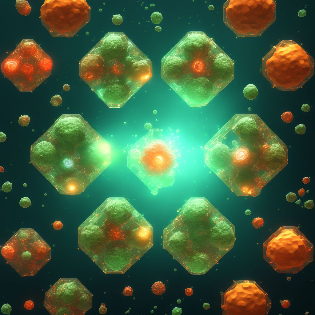 Adverse effect of chloramphenicol group, sequela digital illustration